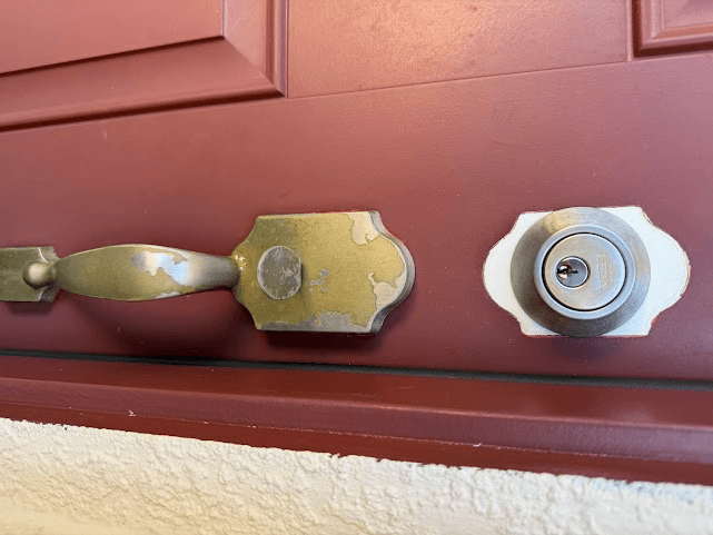 deadbolt lock allignment issue