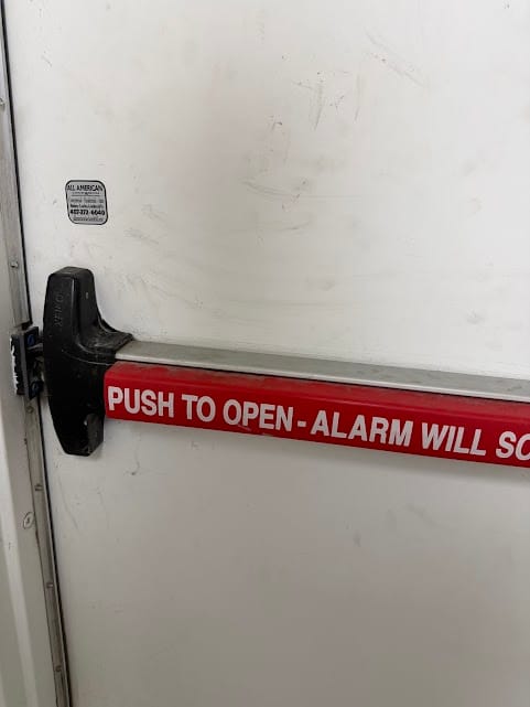 push bar door troubleshooting